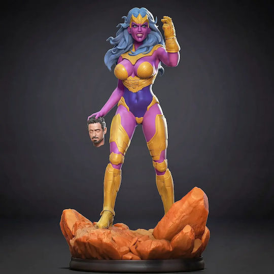 Небоядисана 3D Фигура Thanos Girl Боядисване DIY Подарък Цветове 15,2 См 1:12