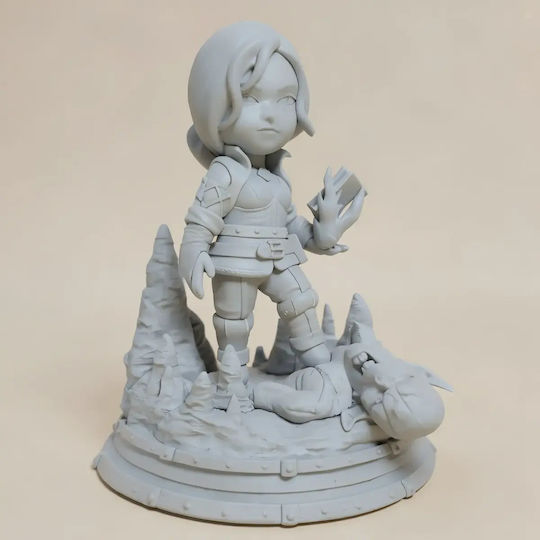 Unbemalte 3D Figur Witcher Chibi Set 4 Modelle Bemalen Diy Geschenk Farben 30 Cm 1:6