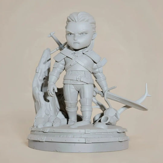 Unbemalte 3D Figur Witcher Chibi Set 4 Modelle Bemalen Diy Geschenk Farben 30 Cm 1:6