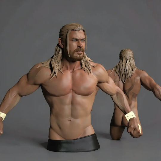 Unpainted 3D Figure Thor Naked NSFW Painting DIY Gift Colors 20 cm 1:8