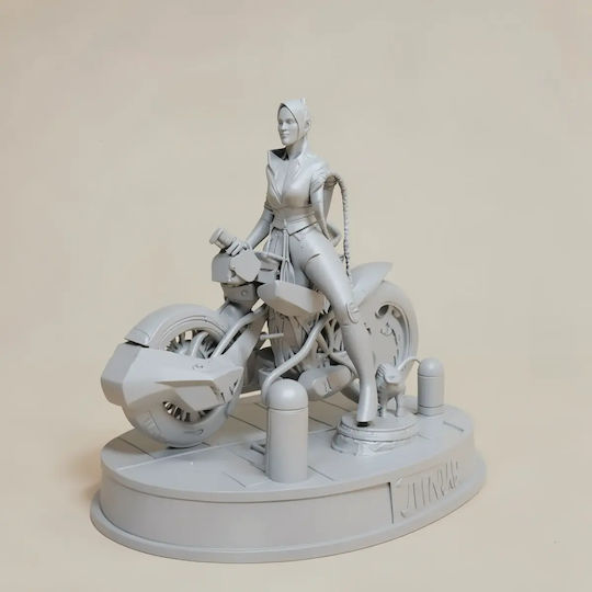 Unpainted 3D Sammelbare Figur Catwoman auf Motorrad Von DC Diy Bemalen Geschenk Farben 15,2 cm 1:12
