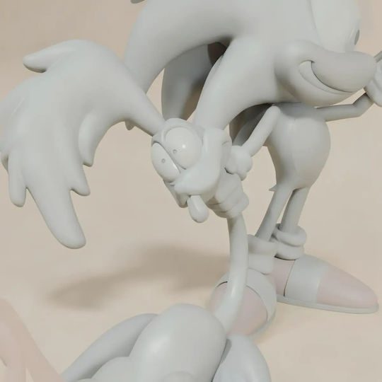 Unpainted 3D Figure Coyote Revenge Sonic Sculptures 3D Printing Painting DIY Gift Colors 15.2 Cm 1:12