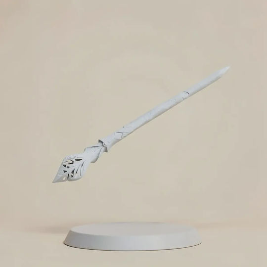 Unbemalte 3d Sammelbare Figur Cosplay Eula Puente Stick Diy Malerei Geschenk Farben 15,2 Cm 1:12