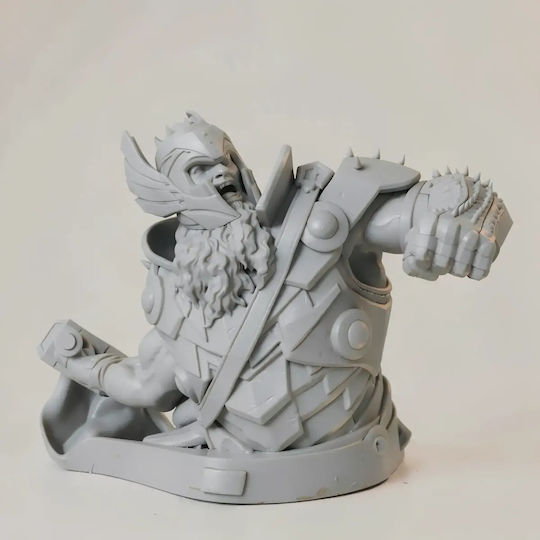 Άβαφη 3d Φιγούρα King Thor 3d Model Action Pose Βάψιμο Diy Δώρο Χρώματα 20 Cm 1:8