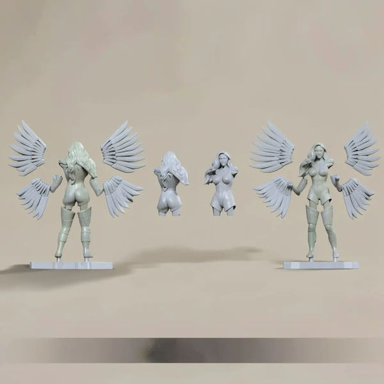 Unpainted 3D Figur Wonder Woman Golden Wing Painting Diy Geschenk Farben 20 Cm 1:8