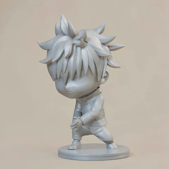 Небоядисана 3D Фигура Megumi Fushiguro Chibi Jujutsu Kaisen 3D Модел Боядисване DIY Подарък Цветове 15,2 См 1:12