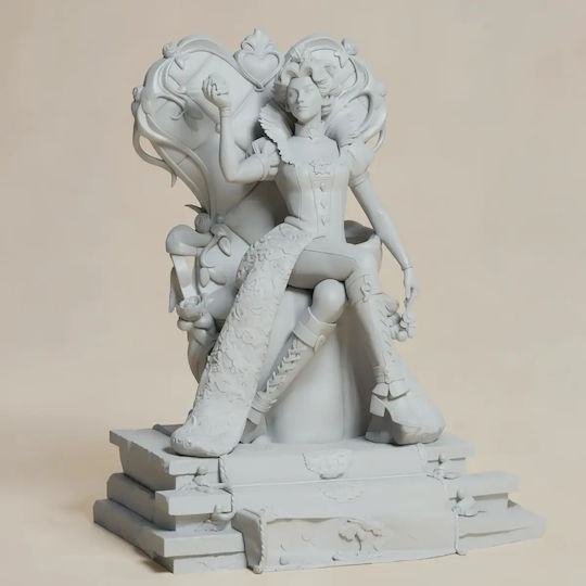 Άβαφη 3d Фигура Queen Hearts Disney Боядисване Diy Подарък Цветове 30 См 1:6