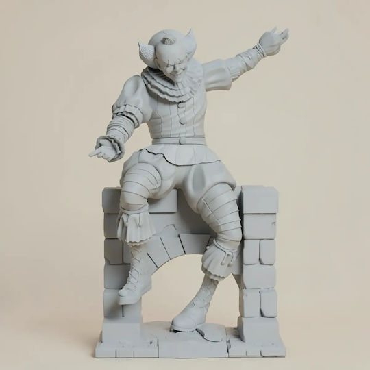 Unpainted 3D Figure Pennywise By Wall Painting DIY Gift Colors 30 Cm 1:6