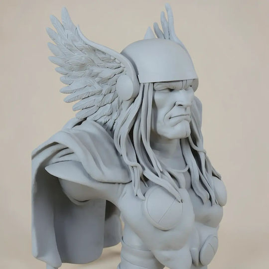 Unpainted 3D Figure Thor Portrait Bust Comics 358mm Painting DIY Gift Colors 30 cm 1:6
