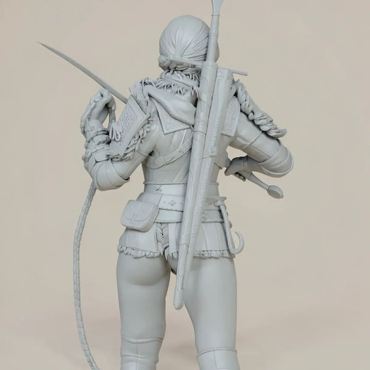 Άβαφη 3d Sammelbare Figur Ciri Witcher Chain Sword 185mm Nsfw Βάψιμο Diy Δώρο Χρώματα 20 Cm 1:8