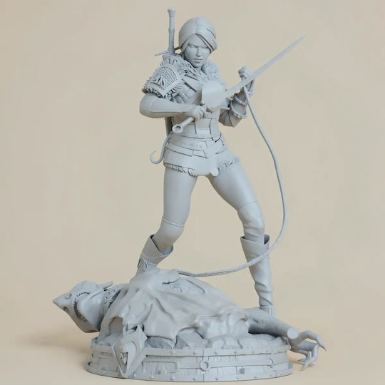 Άβαφη 3d Sammelbare Figur Ciri Witcher Chain Sword 185mm Nsfw Βάψιμο Diy Δώρο Χρώματα 20 Cm 1:8