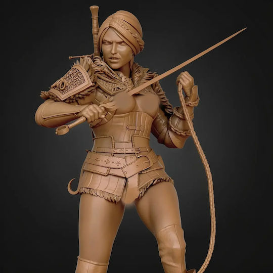 Άβαφη 3d Sammelbare Figur Ciri Witcher Chain Sword 185mm Nsfw Βάψιμο Diy Δώρο Χρώματα 20 Cm 1:8