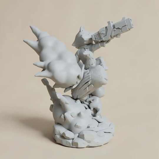 Unpainted 3D Chibi Figure Rocket Groot Guardians Galaxy Painting Diy Gift Colors 30 Cm 1:6