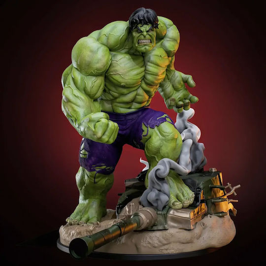 Unpainted 3D Figure Hulk Tank Base Painting DIY Gift Colors 20 Cm 1:8