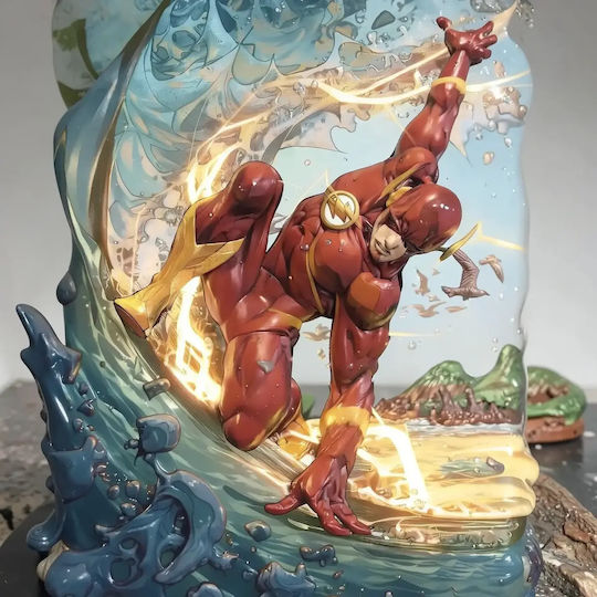 Unpainted 3d Figur Flash V3 Aus Dc Bemalen Diy Geschenk Farben 30 Cm 1:6