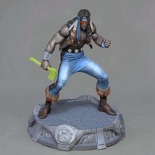 Άβαφη 3D Фигура Nightwolf Mortal Kombat 3D Модел Боядисване DIY Подарък Цветове 30 см 1:6
