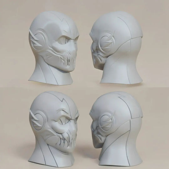 iLovePrints Sammelbare Figuren Abgezeichnete 3d Figur Cosplay Maske Zoom Aus Blitzlicht Bemalt Diy Geschenk Farben 15,2 Cm 1:12