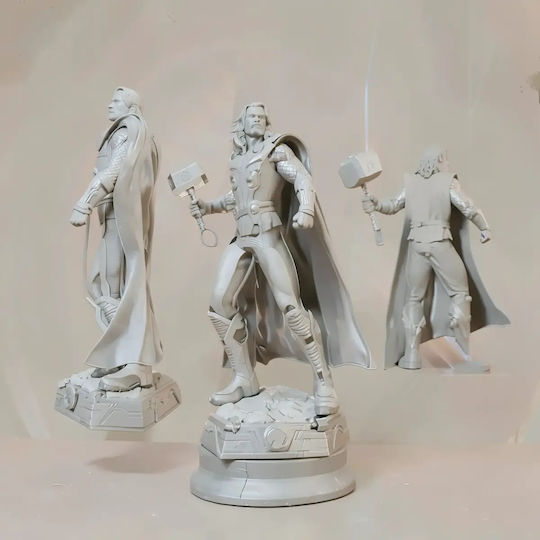 Unpainted 3D Figure Thor Avenger Painting DIY Gift Colors 20 Cm 1:8