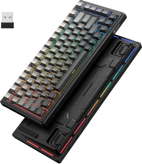 Onikuma G83 Ασύρματο Gaming Μηχανικό Πληκτρολόγιο 75% με RGB φωτισμό (Αγγλικό US)