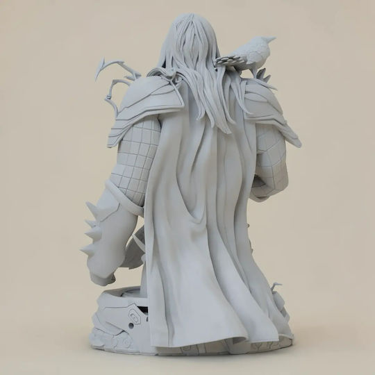 Unpainted 3D Figure Thor Raven Bust 3D Printing Figurine Painting DIY Gift Colors 20 Cm 1:8