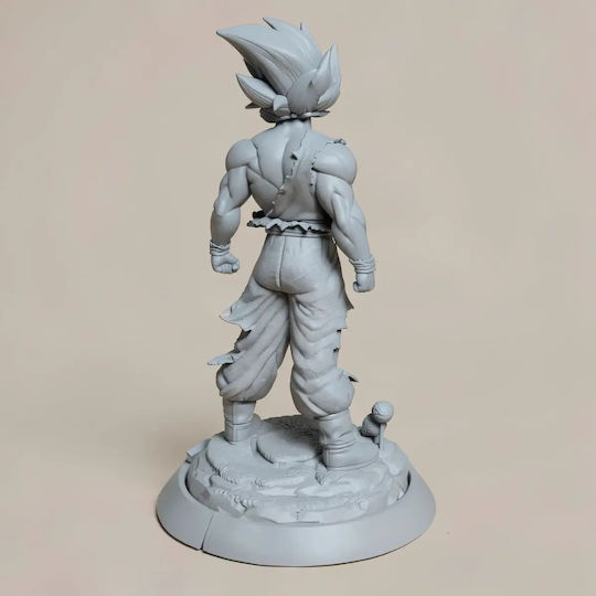Άβαφη 3D Фигура Син Гоку Супер Саян Без Риза 3D Печат Модел Dragonball Боядисване Направи Си Сам Подарък Цветове 15,2 См 1:12