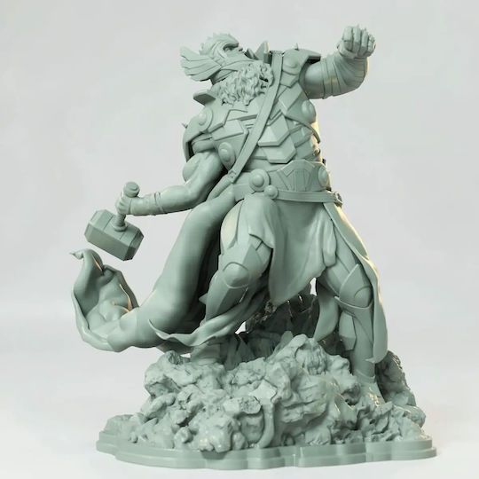 Άβαφη 3d Φιγούρα King Thor 3d Model Action Pose Βάψιμο Diy Δώρο Χρώματα 30 Cm 1:6