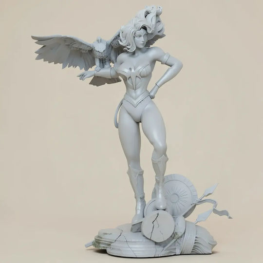 Unpainted 3D Figur Wonder Woman Thicc Eage Painting Diy Geschenk Farben 15,2 Cm 1:12