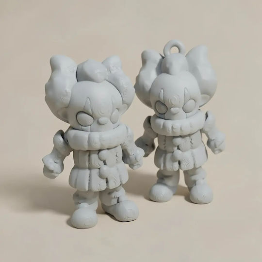 Άβαφη 3d Φιγούρα Super Basic Pennywise Flexi Βάψιμο Diy Δώρο Χρώματα 20 Cm 1:8