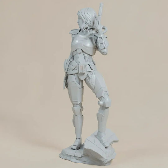 Unpainted 3D Figur Shae Vizla Mandalorian 3D Bemalen Diy Geschenk Farben 20 Cm 1:8