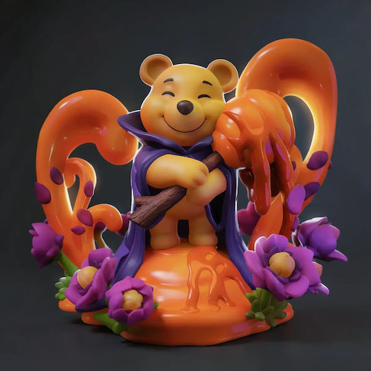 Небоядисана 3D Фигура Chibi Pooh Disney Lorcana Боядисване DIY Подарък Цветове 20 см 1:8