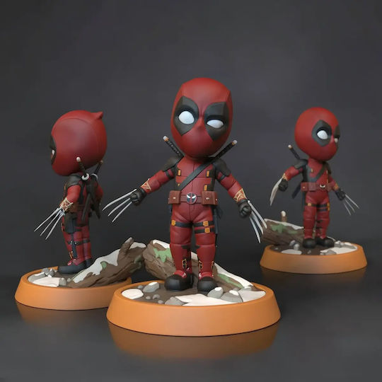 Άβαφη 3d Φιγούρα Deadpool Claw Chibi Βάψιμο Diy Δώρο Χρώματα 15,2 Cm 1:12