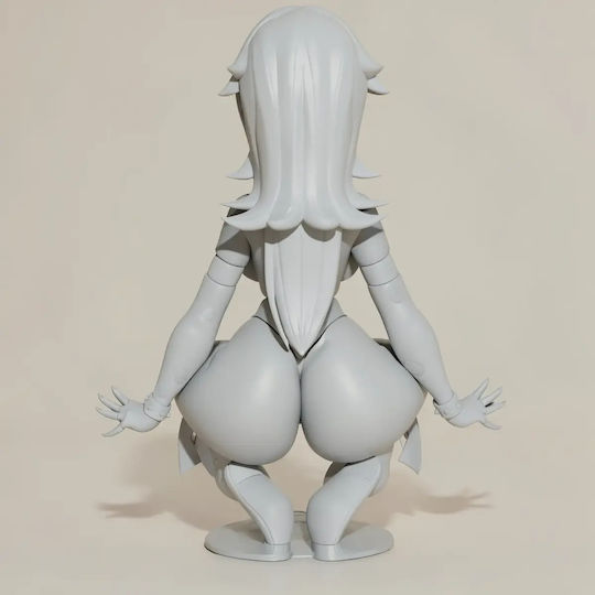 Unpainted 3D Figure Goth Rosalina Super Mario Pin Up Painting DIY Gift Colors 30 Cm 1:6