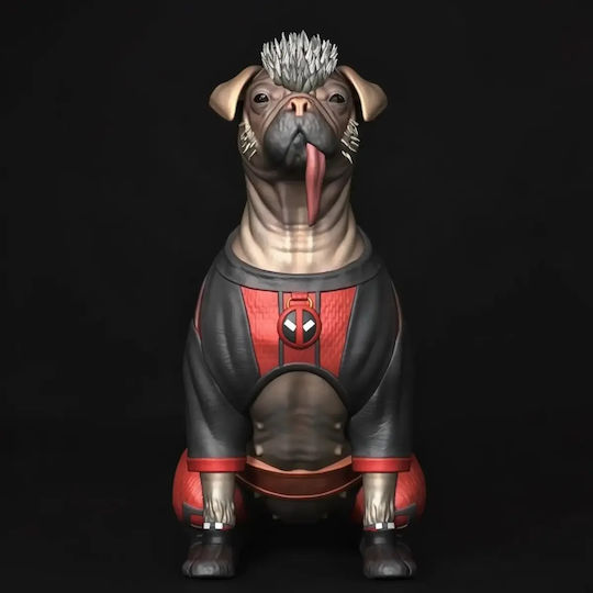 Άβαφη 3d Φιγούρα Basic Collection Dogpool Deadpool Βάψιμο Diy Δώρο Χρώματα 20 Cm 1:8