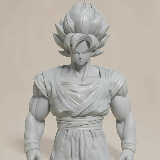 Sammlbare Figur Goku Z Warrior Stehend 3d Druckmodelle Bemalt Diy Geschenk Farben 15,2 Cm 1:12