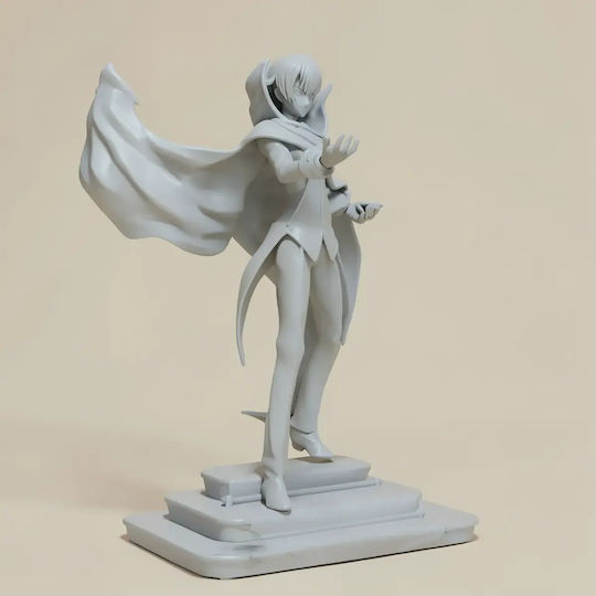 Unpainted 3D Figure Lelouch Lamperouge Code Geass 3D Model Painting DIY Gift Colors 15.2 Cm 1:12