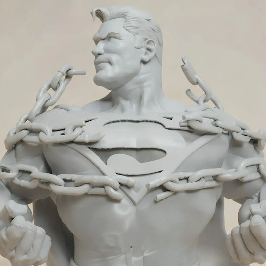 Небоядисана 3D Фигура Superman Breaking Chains 3D Печатана Фигурка Боядисване DIY Подарък Цветове 20 См 1:8