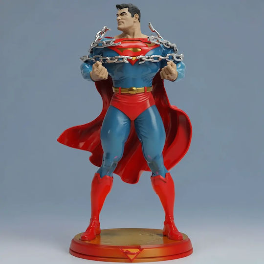 Небоядисана 3D Фигура Superman Breaking Chains 3D Печатана Фигурка Боядисване DIY Подарък Цветове 20 См 1:8