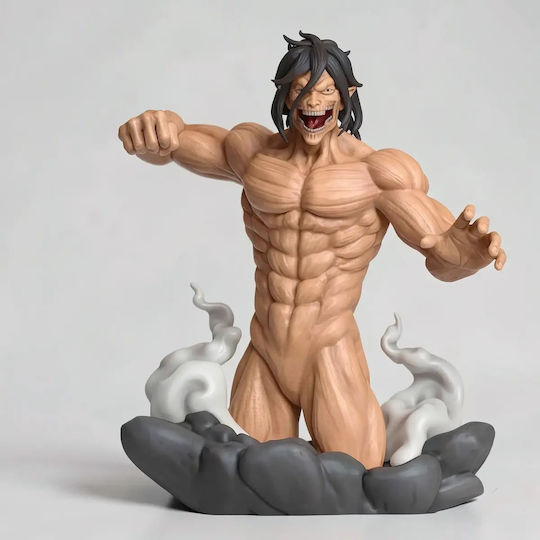 Unbemalte 3d Figur Eren Halbkörper Bereit Für Angriff auf Titan Bemalung Diy Geschenk Farben 15,2 Cm 1:12