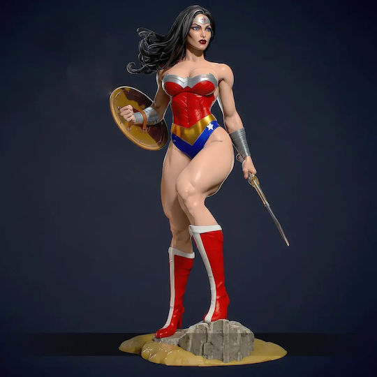 Unbemalte 3d Figur Wonder Woman Nsfw Modell Bemalung Diy Geschenk Farben 20 Cm 1:8