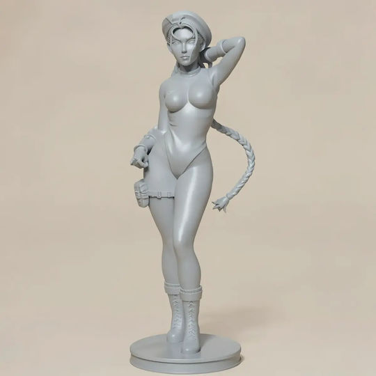 Άβαφη 3d Sammelbare Figur Cammy Stand V4 Basis Diy Geschenk Farben 15,2 Cm 1:12