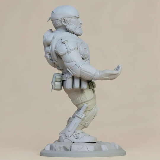 Άβαφη 3d Sammelbare Figur Marcu Fenix Joystick Basis 3d Diy Bemalung Geschenk Farben 30 Cm 1:6