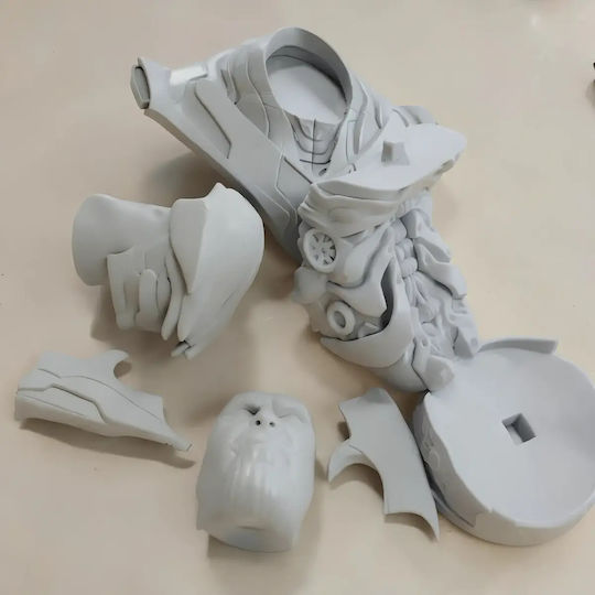 Unpainted 3D Figure Thanos Armor Bust 3D Painting DIY Gift Colors 30 Cm 1:6