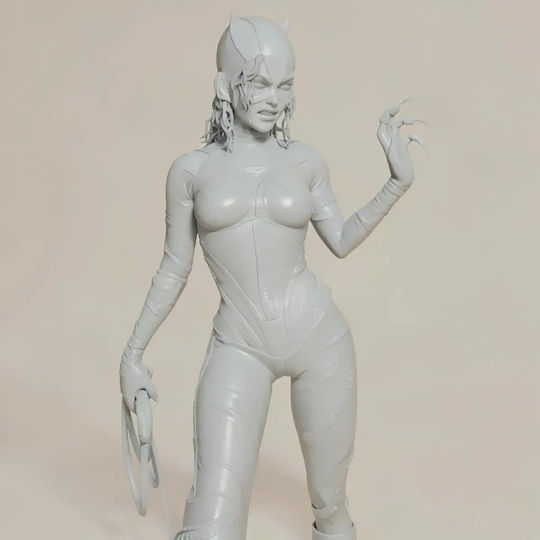 Unpainted 3D Sammelbare Figur Catwoman Michelle Cat 1 4 Bemalung Diy Geschenk Farben 20 Cm 1:8