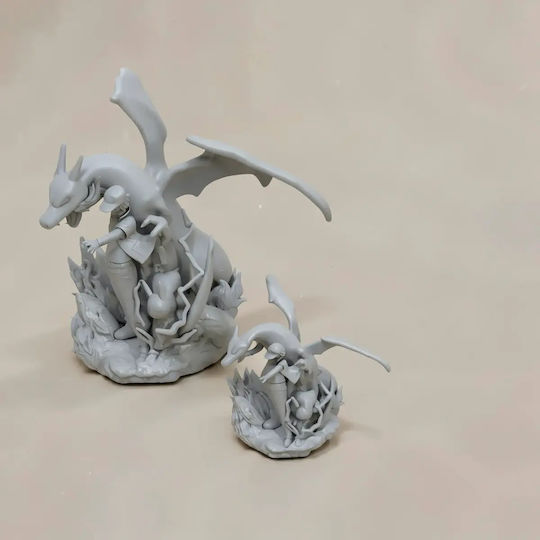Άβαφη 3d Φιγούρα Red Pokemon Digital Sculpture Βάψιμο Diy Δώρο Χρώματα 20 Cm 1:8