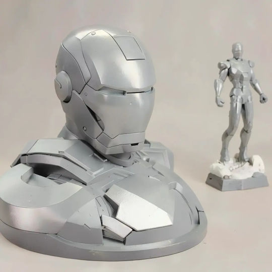 Unpainted 3D Figure Ironman Avenger Painting DIY Gift Colors 20 Cm 1:8