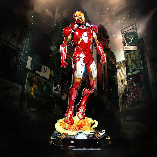 Unpainted 3D Figure Ironman Avenger Painting DIY Gift Colors 20 Cm 1:8
