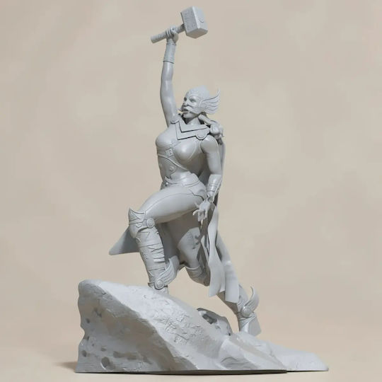 Unpainted 3D Figure Lady Thor Jane Foster 3D Model V2 Painting DIY Gift Colors 20 Cm 1:8