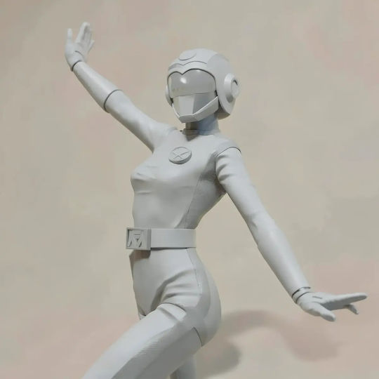 iLovePrints Sammelbare Figuren Άβαφη 3d Figur Choushinsei Flashman 3d Printing Modell Pink Blitzlicht Βάψιμο Diy Δώρο Χρώματα 30 Cm 1:6