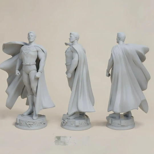 Unpainted 3D Figure Superman Christopher Reeve Painting Diy Gift Colors 20 Cm 1:8