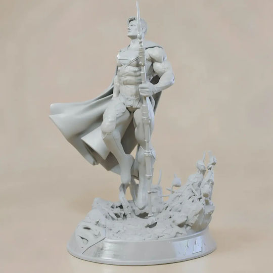 Unpainted 3D Figure Superman 3D Model In Action Painting DIY Gift Colors 20 Cm 1:8